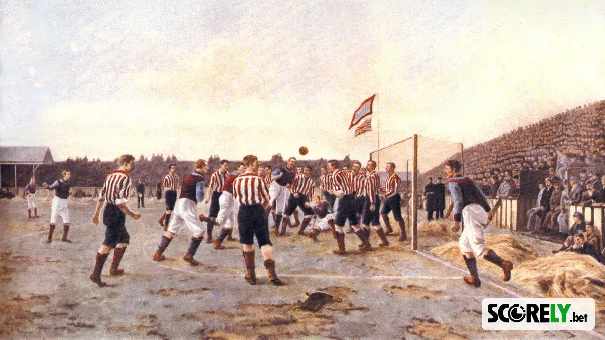 Pintura histórica de un partido de fútbol del Aston Villa (file photo)