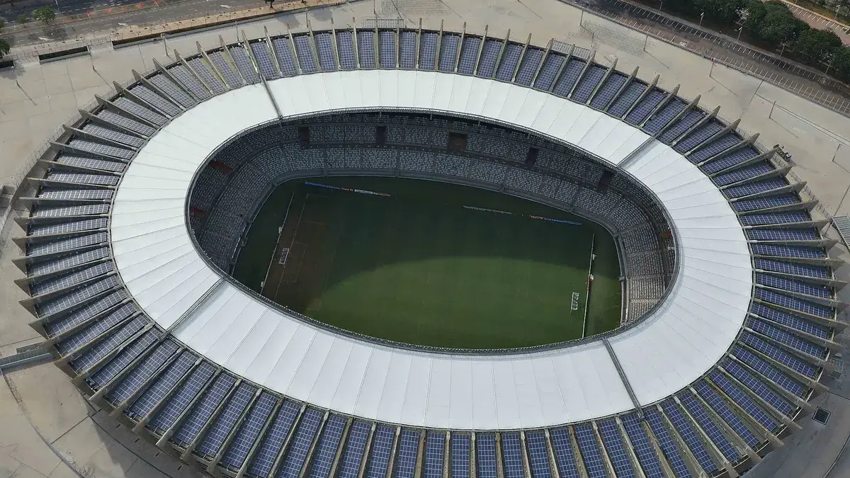 Vista aérea do Mineirão, em Belo Horizonte