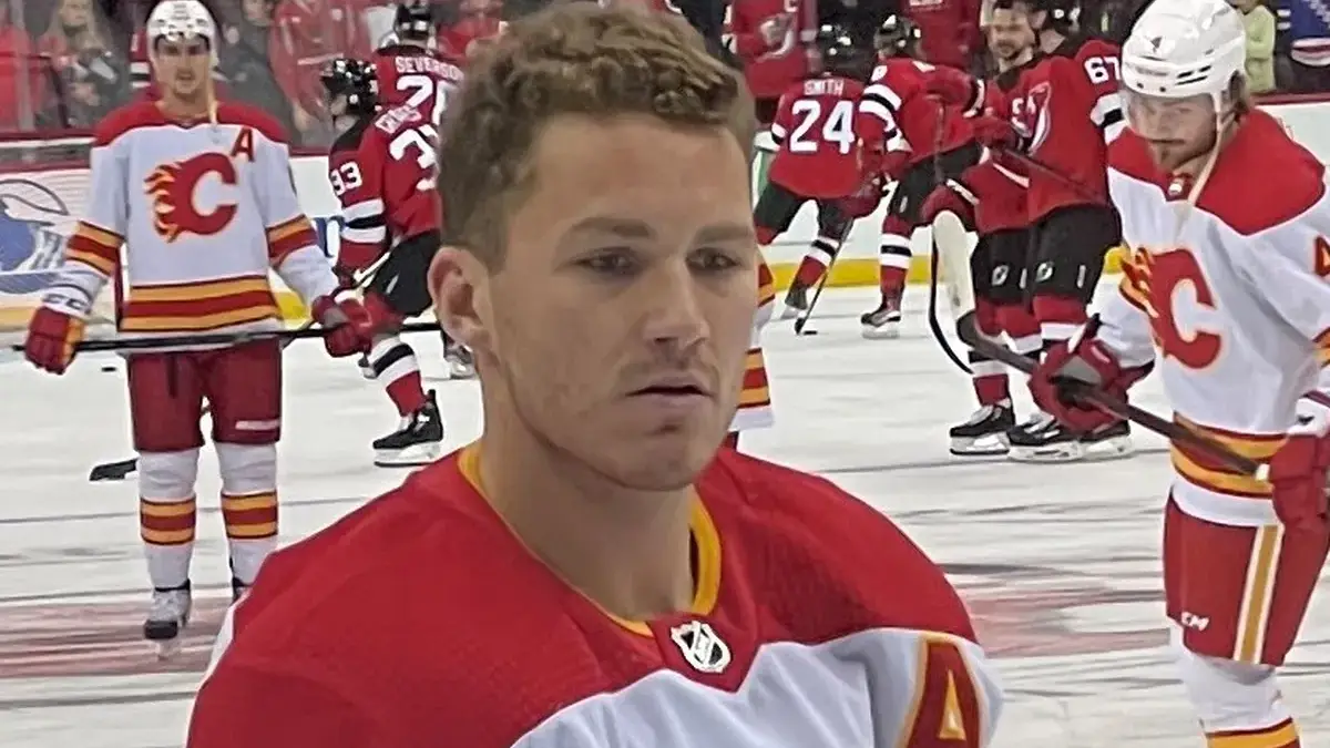 Matthew Tkachuk on the ice