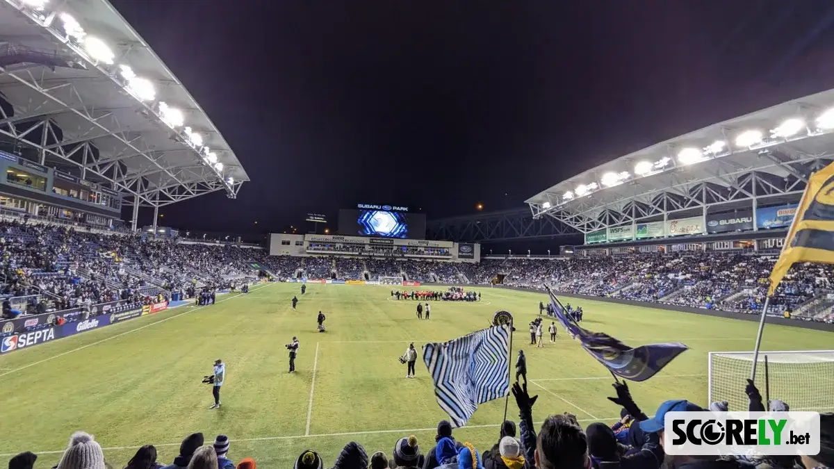 Vista nocturna del Subaru Park, estadio del Philadelphia Union (file photo)