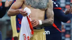 Daniel Muñoz con el Crystal Palace en agosto de 2025
