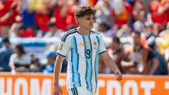 Julián Alvarez con la Selección argentina en la final del Mundial 2026