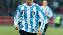 Marcos Rojo con la Selección argentina en 2011