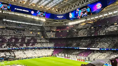 Estadio Santiago Bernabéu antes de una semifinal de Champions en 2024