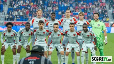 FC Dallas starting lineup posing together on the pitch before a match (file photo)