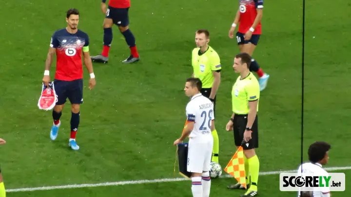César Azpilicueta del Chelsea durante un partido contra el Lille (file photo)