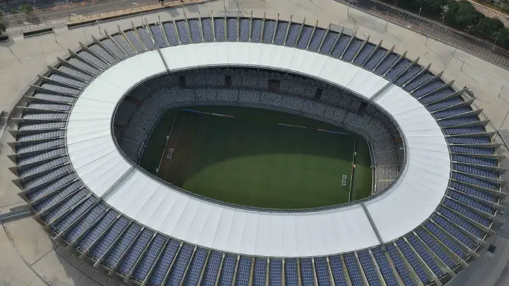 Vista aérea do Mineirão, em Belo Horizonte