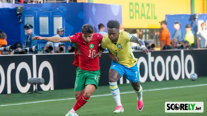Brahim Diaz Vinicius Junior Brazil V Morocco 13 June 2026-128 (foto de archivo)