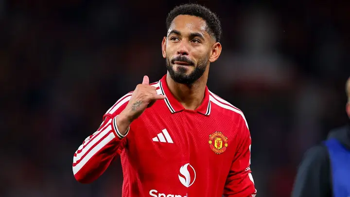 Matheus Cunha opened the scoring for Manchester United in their first Champions League match since 2023.