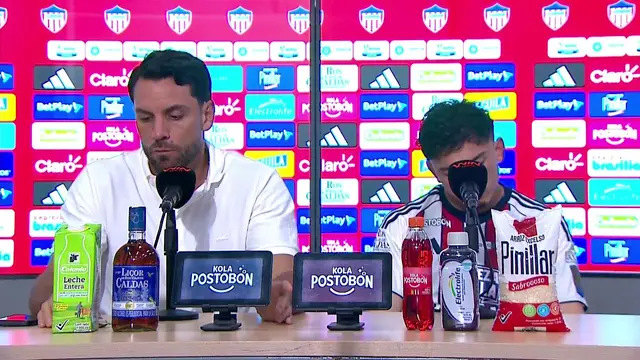 Rueda de prensa de Junior tras su partido con Internacional de Bogotá