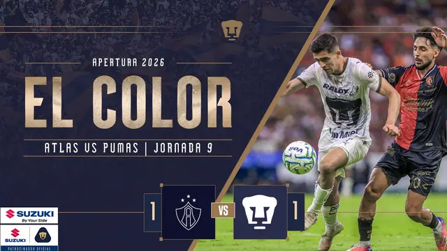 Color Suzuki | Atlas vs Pumas | Jornada 9 | Apertura 26