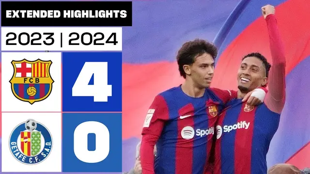FC BARCELONA 4-0 GETAFE CF 23/24 | Resumen ampliado