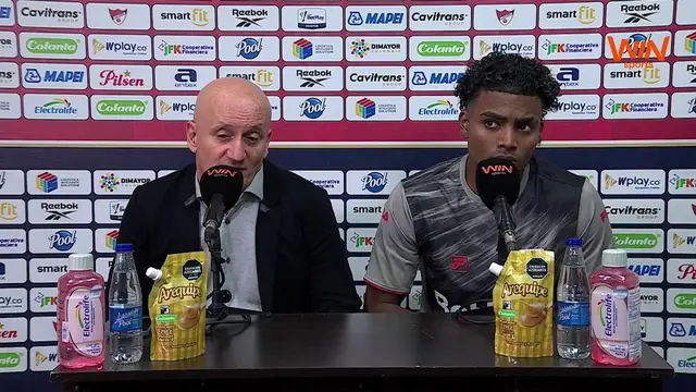Rueda de prensa de Santa Fe tras su partido con Medellín
