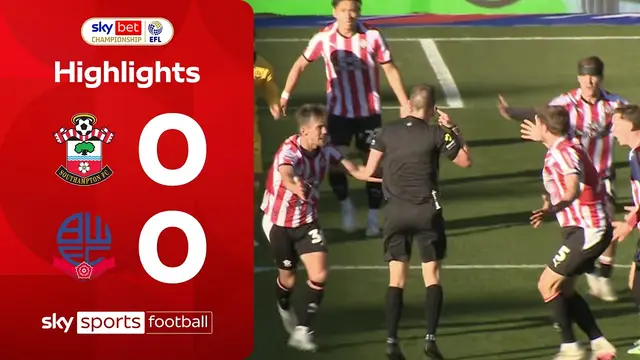 Saints denied penalty in goalless draw ❌ | Southampton 0-0 Bolton | EFL Highlights
