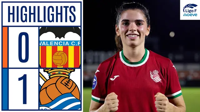 VCF FEMENINO 0 - 1 REAL SOCIEDAD | RESUMEN Liga F Moeve