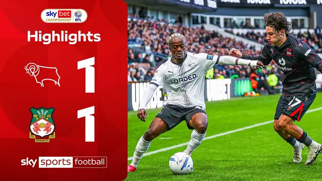 Rathbone snatches late point for Wrexham! | Derby 1-1 Wrexham | EFL Highlights