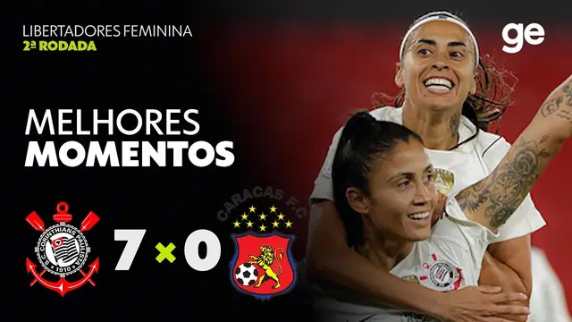 CORINTHIANS 7 X 0 CARACAS FC | MELHORES MOMENTOS | 2ª RODADA | LIBERTADORES FEMININA 2026 | sportv