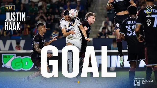 GOAL: Justin Haak scores his first goal for the LA Galaxy to take the lead