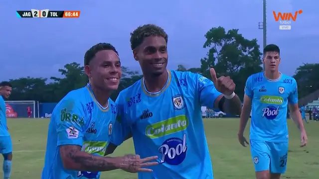 Remate potente de Johan Beltran para poner el 2-0 de Jaguares ante Tolima