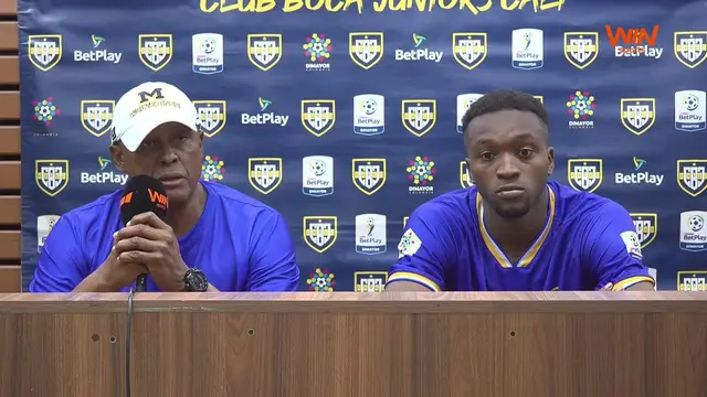 Rueda de prensa de Boca Juniors tras su partido con Unión Magdalena