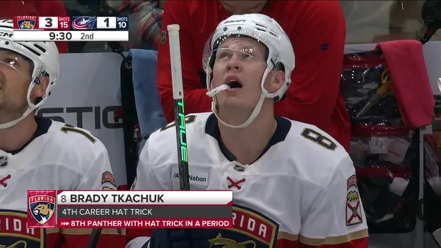BRADY TKACHUK has his first THREE GOALS in ONE period!