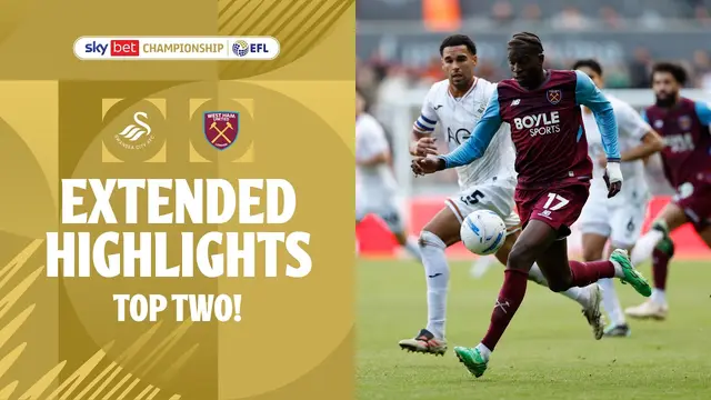 TOP 2! | Swansea City v West Ham extended highlights