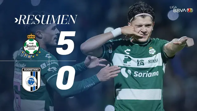 SANTOS 5-0 QUERÉTARO | Los Guerreros golean a Gallos y suman su quinto triunfo seguido | J12 AP2026