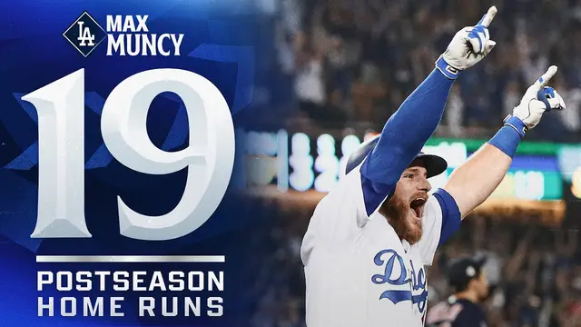 Max Muncy has 19 POSTSEASON HOME RUNS in his career! 🤯😤 (The MOST in Dodgers history!)