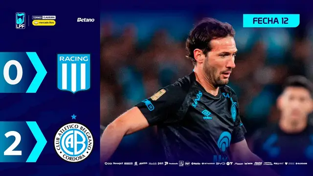 RACING 0 - 2 BELGRANO | Resumen del partido | #TorneoMercadoLibre Clausura 2026 🏆