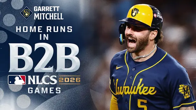 Garrett Mitchell crushed home runs in Game 3 AND Game 4 of the NLCS for the Brewers! 💥