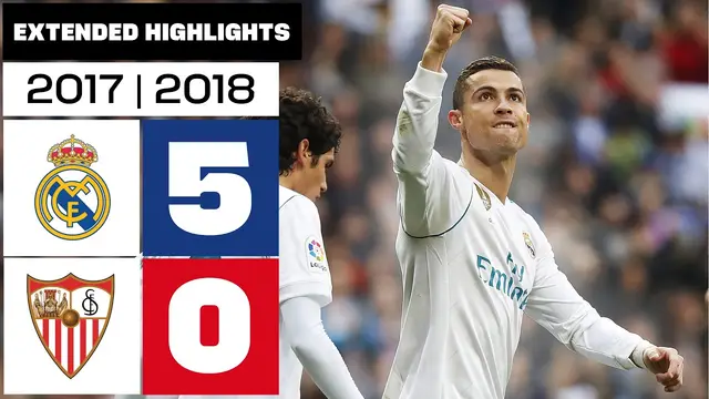 REAL MADRID 5-0 SEVILLA FC 17/18 | Resumen ampliado