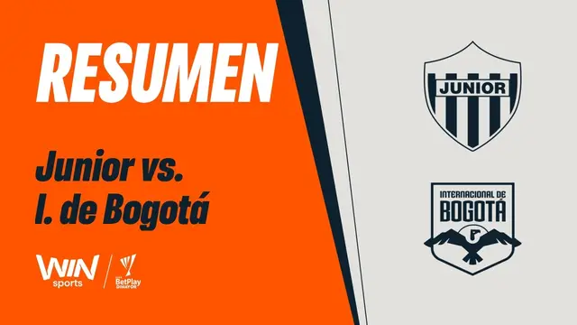 Junior vs. Internacional de Bogotá (resumen y goles) | Liga BetPlay Dimayor 2026-2 | Fecha 14