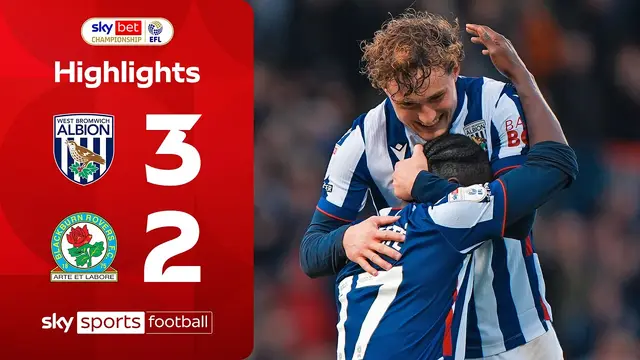 Baggies come back to win in five-goal thriller! | West Brom 3-2 Blackburn | EFL Highlights
