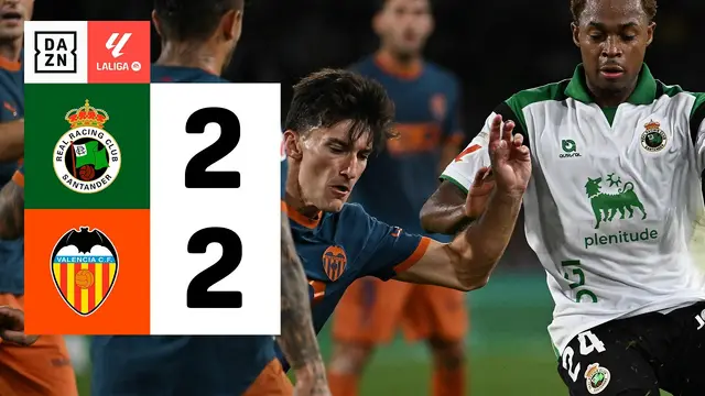 R. Racing Club vs Valencia CF (2-2) | Resumen y goles | Highlights LALIGA EA SPORTS