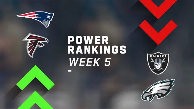 NFL Power Rankings Week 5: Patriots Rise 13, Raiders Out of Top 10