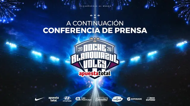 🔵🎙️Conferencia de Prensa Noche Blanquiazul Vóley Apuesta Total