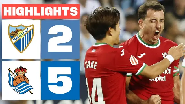 MÁLAGA CF 2 - 5 REAL SOCIEDAD | RESUMEN LALIGA EA SPORTS