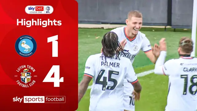 Hounsell's first match in permanent charge ends in defeat | Wycombe 1-4 Luton | EFL Highlights