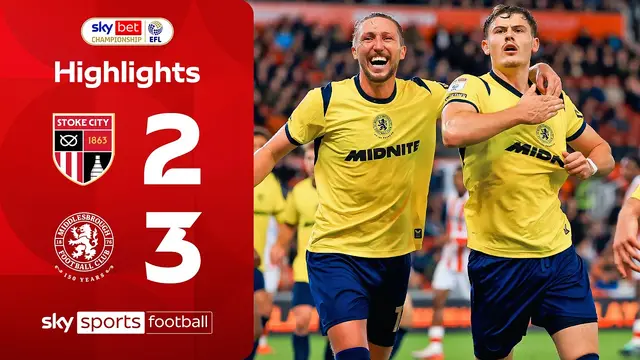 Borges bags 91st-minute WINNER in FIVE-GOAL THRILLER! 🤯 | Stoke 2-3 Middlesbrough | EFL Highlights