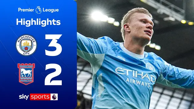 Haaland brace as City maintain perfect start! | Man City 3-2 Ipswich | Premier League Highlights