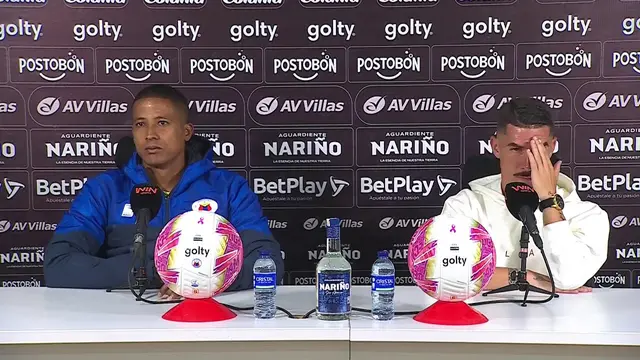 Rueda de prensa de Pasto tras su partido con Alianza Valledupar