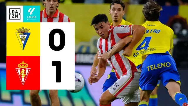 Cádiz CF vs Real Sporting (0-1) | Resumen | Highlights LALIGA HYPERMOTION