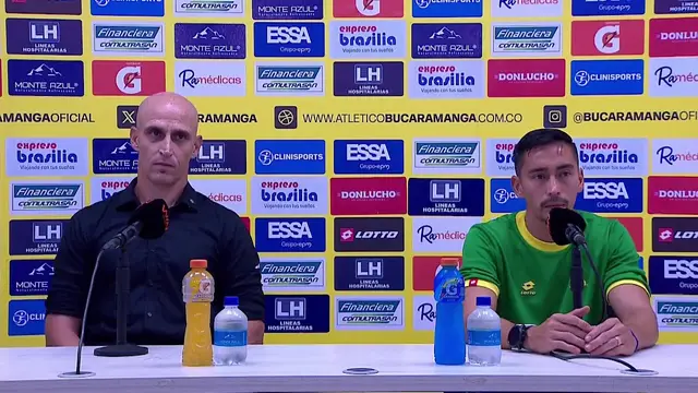 Rueda de prensa de Bucaramanga tras su partido con Junior