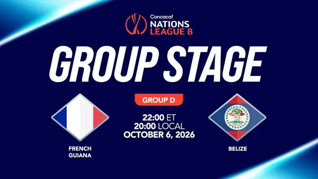 French Guiana vs Belize | 2026/27 Concacaf Nations League