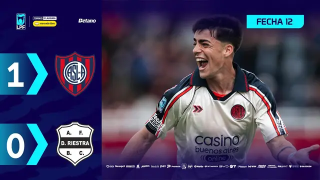 SAN LORENZO 1 - 0 DEPORTIVO RIESTRA | Resumen del partido | #TorneoMercadoLibre Clausura 2026 🏆