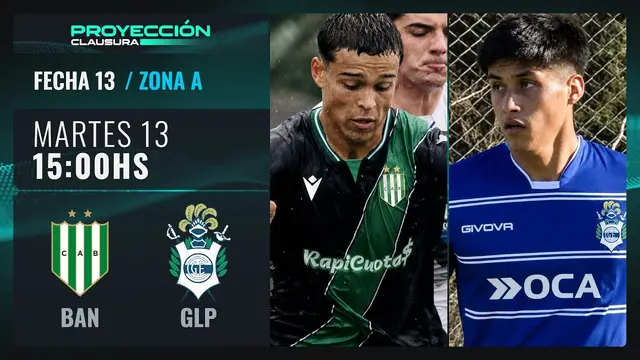 #TorneoProyección Clausura 2026 | FECHA 12 |  Banfield – Gimnasia