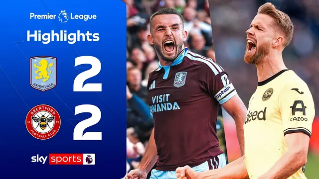 Bees' unbeaten run continues! 🔥 | Aston Villa 2-2 Brentford | Premier League highlights