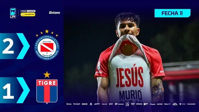 ARGENTINOS 2 - 1 TIGRE | Resumen del partido | #TorneoMercadoLibre Clausura 2026 🏆