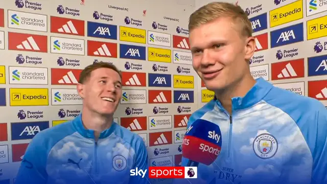 Erling Haaland & Elliot Anderson FULL reaction to Man City's 3-0 win at Liverpool