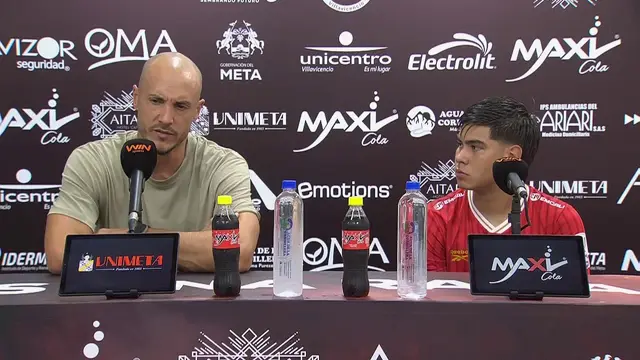 Rueda de prensa de América tras su partido con Llaneros